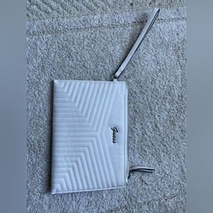 Guess White Wristlet Clutch